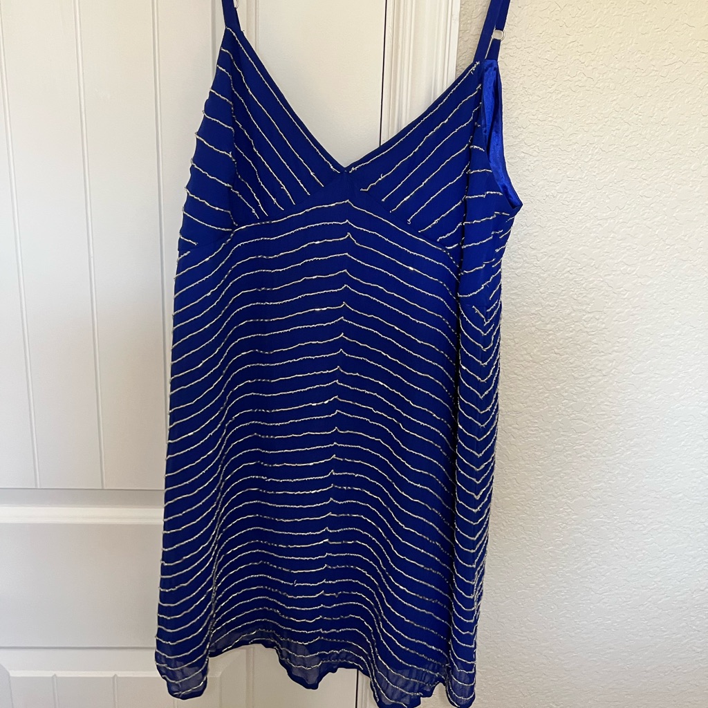 Show Me Your Mumu Blue Sequined Dress